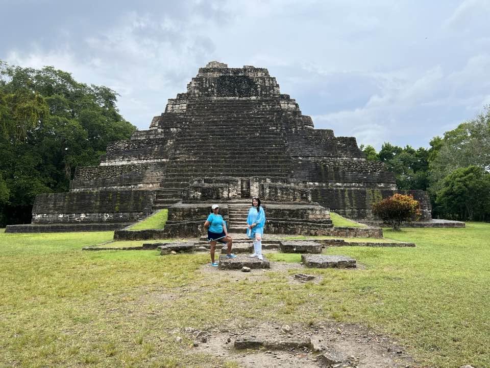 Gaya at a Mayan pyramid